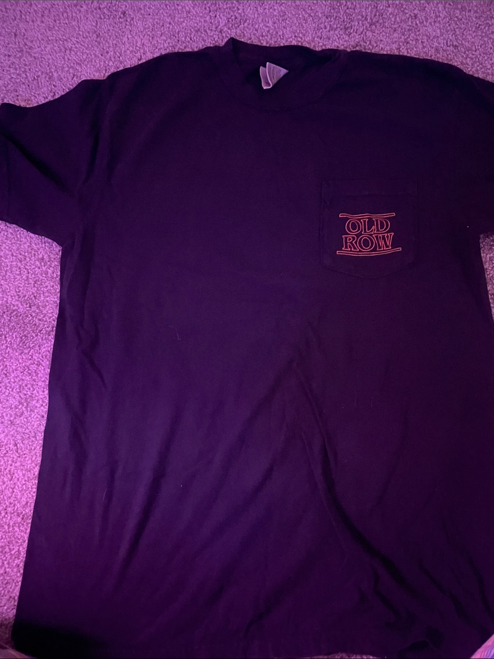 Old Row Stranger Things Men's Short Sleeve Pocket Tee Rare- Black